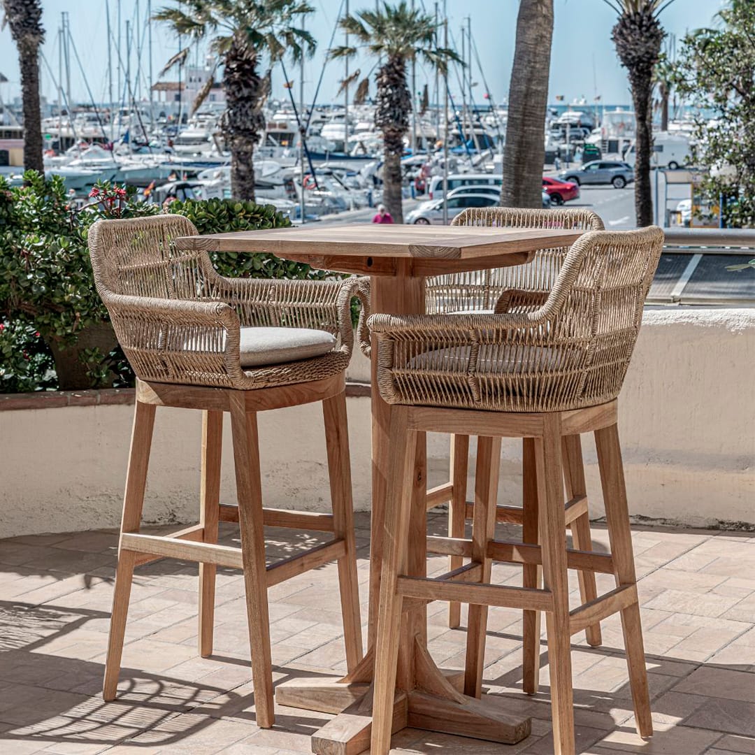 Zoco Home Outdoor/Chair/Bar Stool Organic Bar Stool
