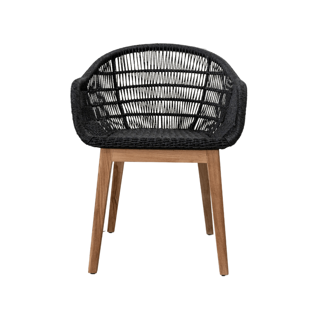 Zoco Home Outdoor/Chair/Dining Organic Chair | Black