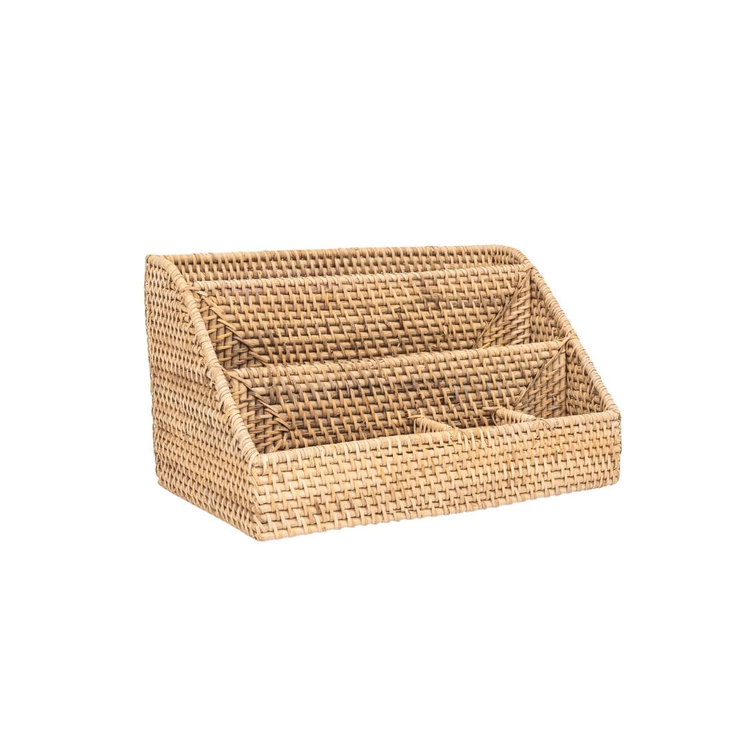 Zoco Home Home Accesories Organic Rattan Desk Organizer | 35x20cm