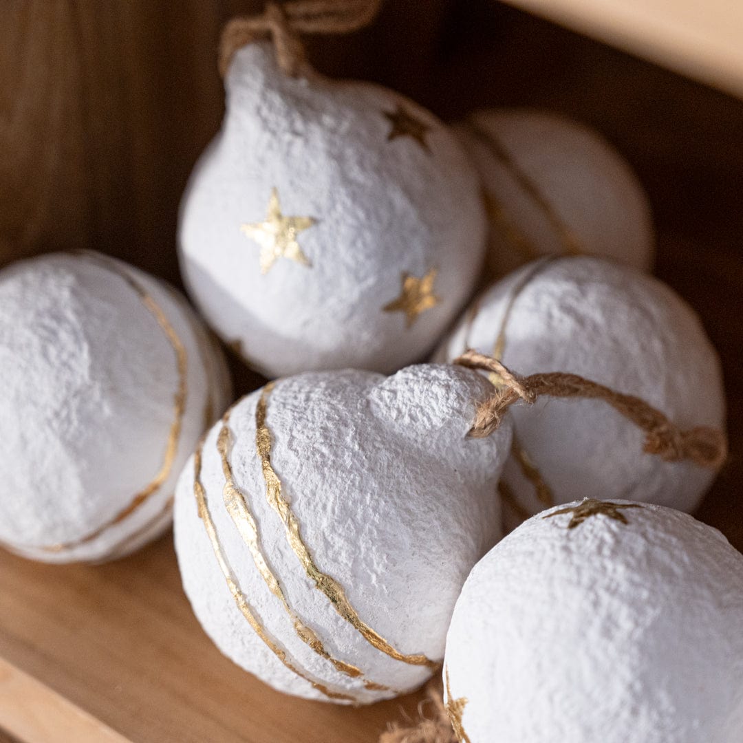 Zoco Home Paper Mache Christmas Stars Ornament