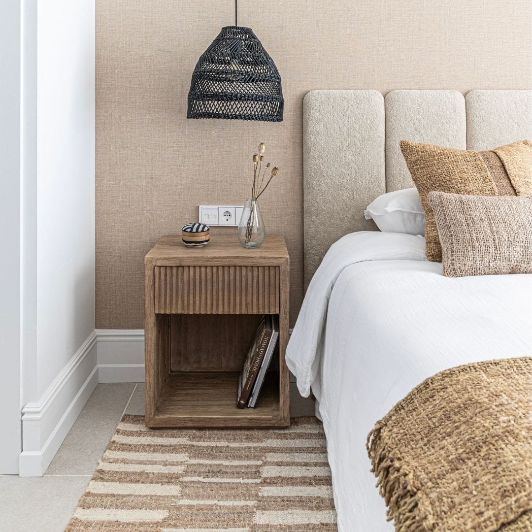 Zoco Home Furniture/Table/Side Paros Bedside Table | 50x60x40cm