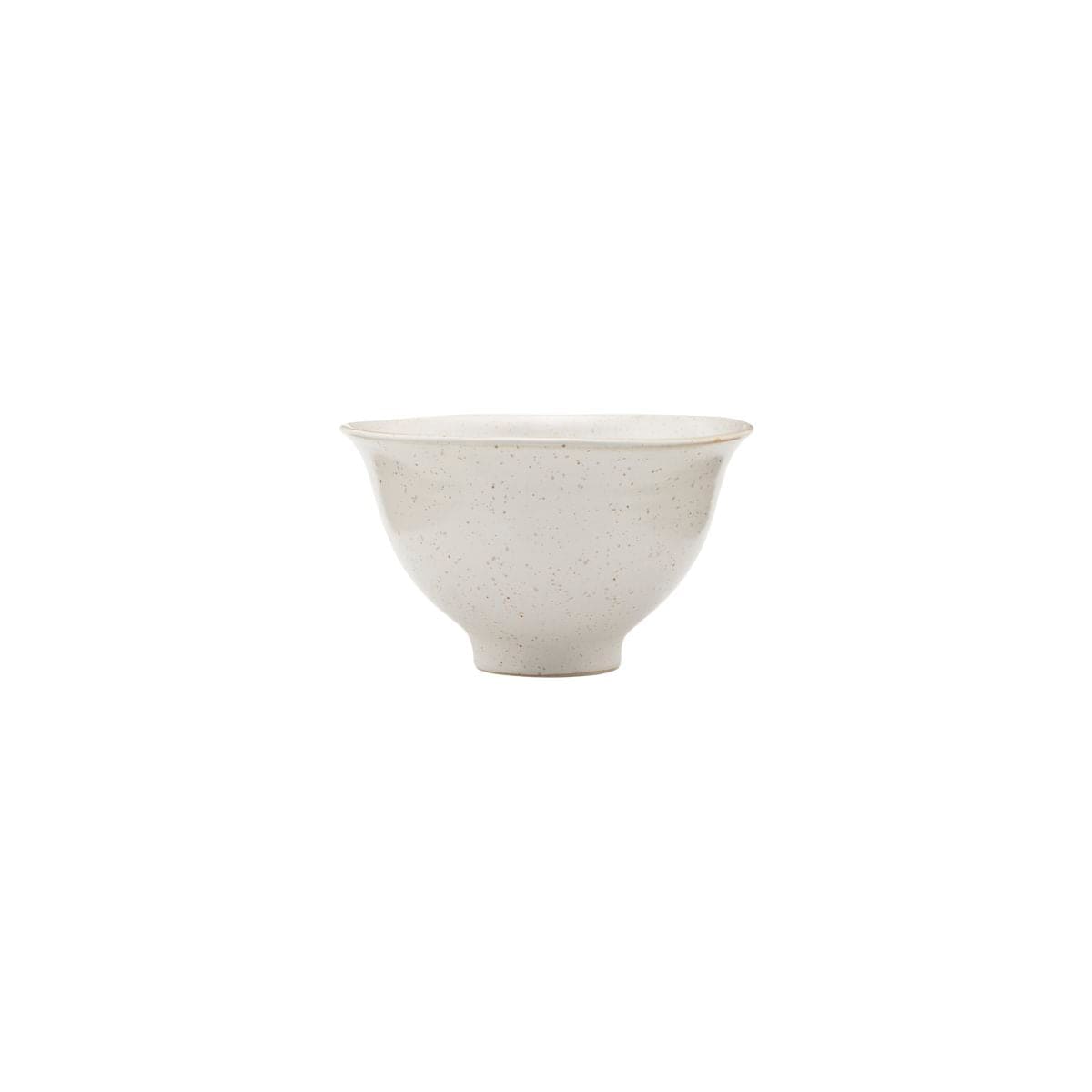 Zoco Home Decor/Kitchen Pion Stoneware Bowl | White/Grey 14.5x8.5cm