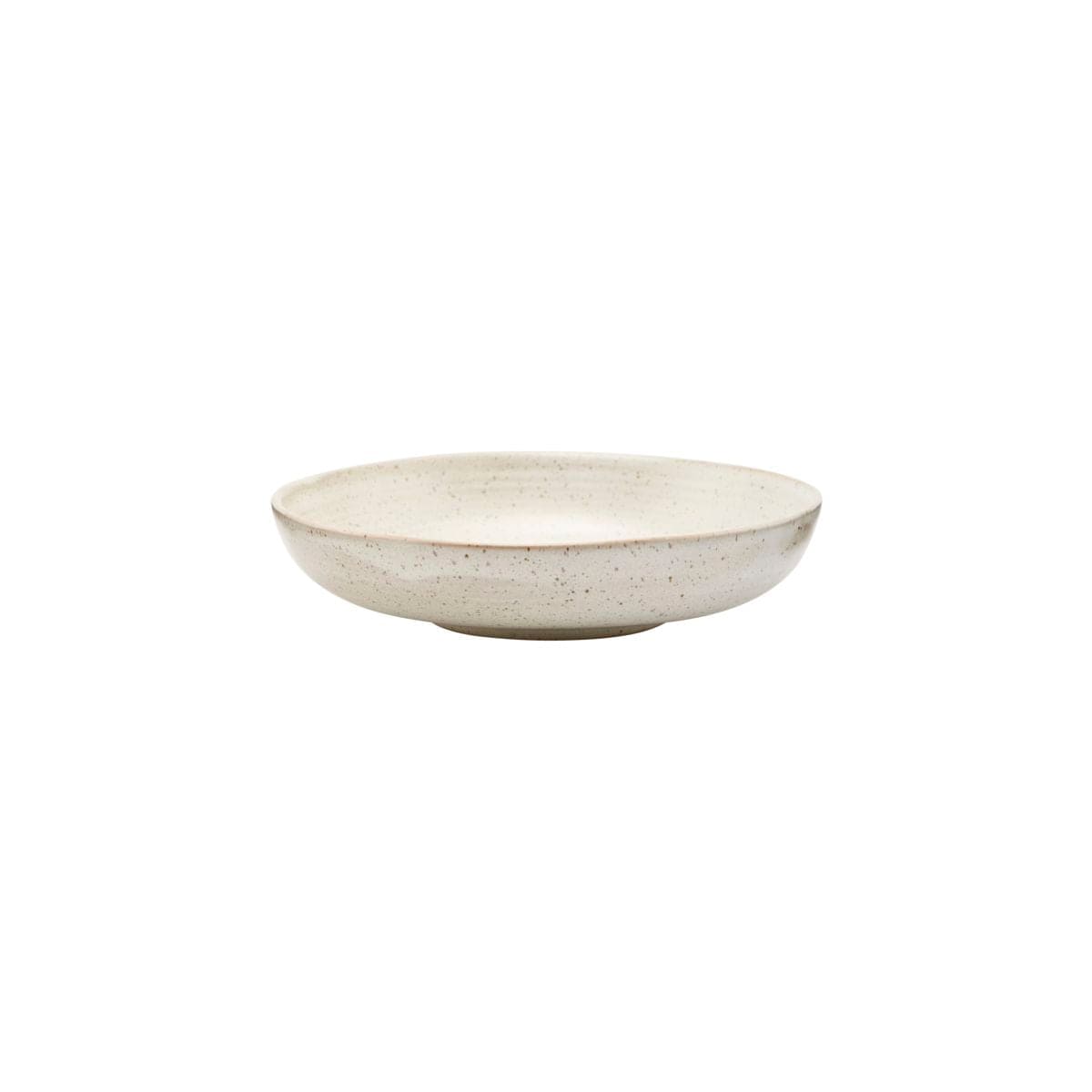 Zoco Home Decor/Kitchen Pion Stoneware Bowl | White/Grey 19x4cm