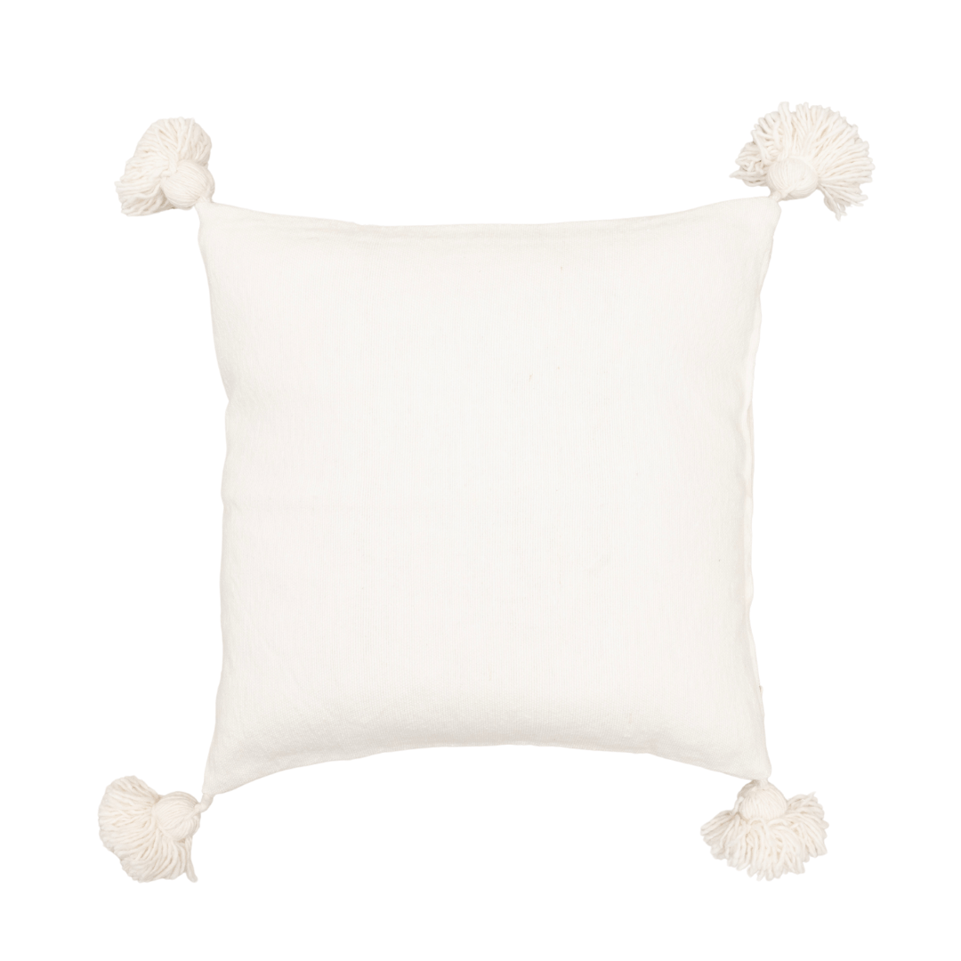 Zoco Home Decor/Textile PomPom Cushion Cover | White 60x60cm