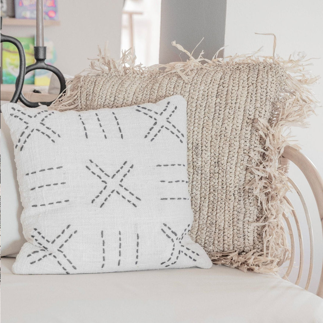 Zoco Home Pillows Raffia Cushion Cover | Fringe | 50x50cm