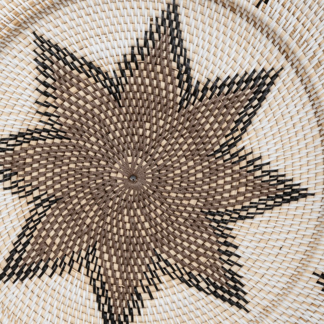 Zoco Home Decor/Accessories Rattan Deco Basket | Octagram Motif | 60cm