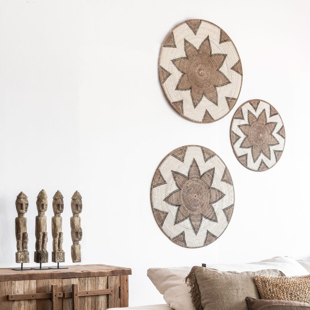 Zoco Home Decor/Accessories Rattan Deco Basket | Octagram Motif | 60cm