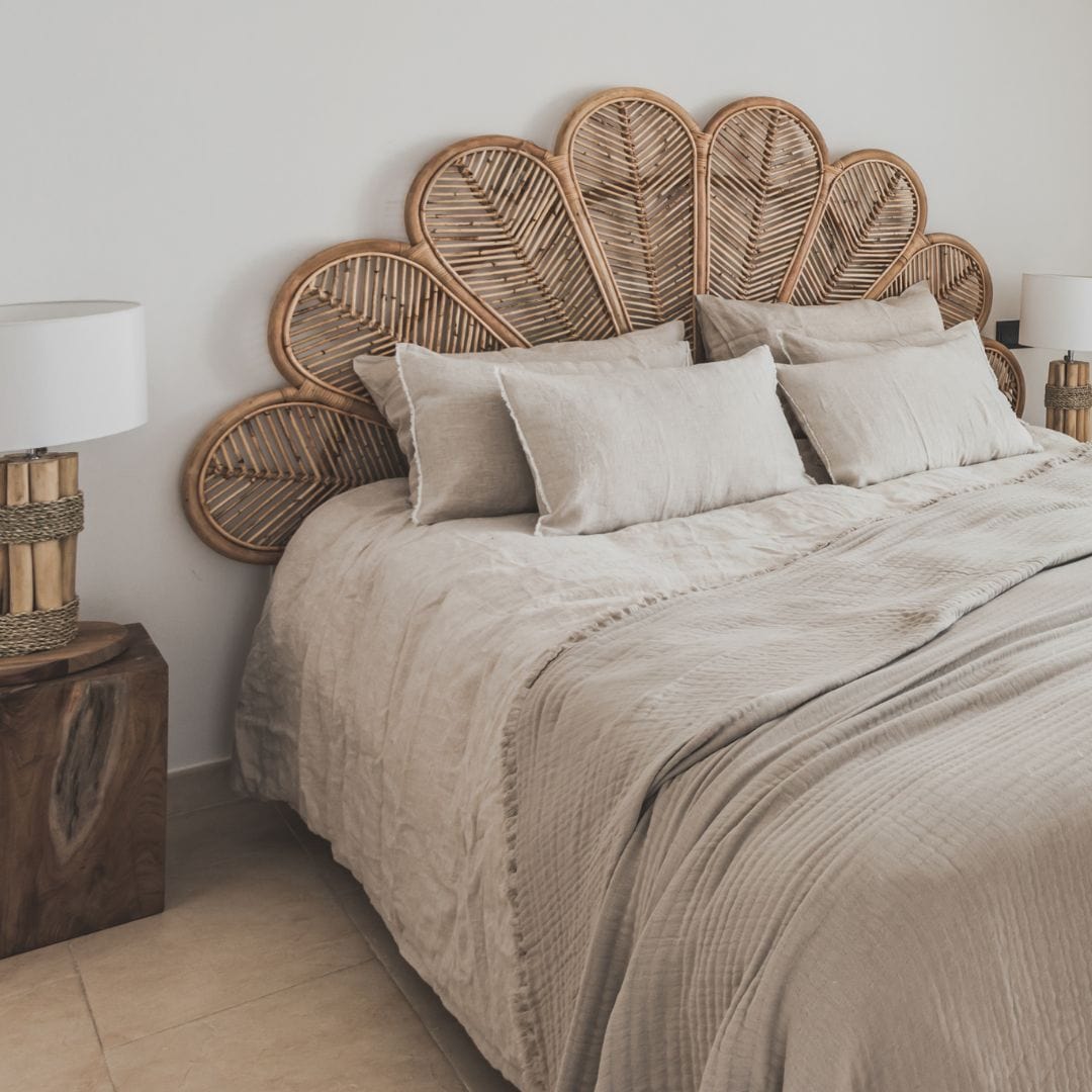 Zoco Home Furniture/Other Rattan Flower Headboard | 162x145cm