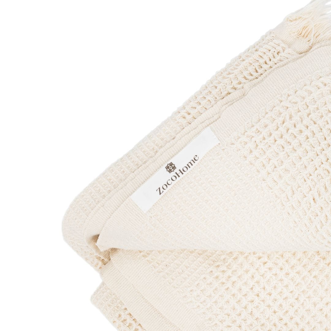 Zoco Home Decor/Textile Recycled Cotton Towel | Beige | 90x170cm
