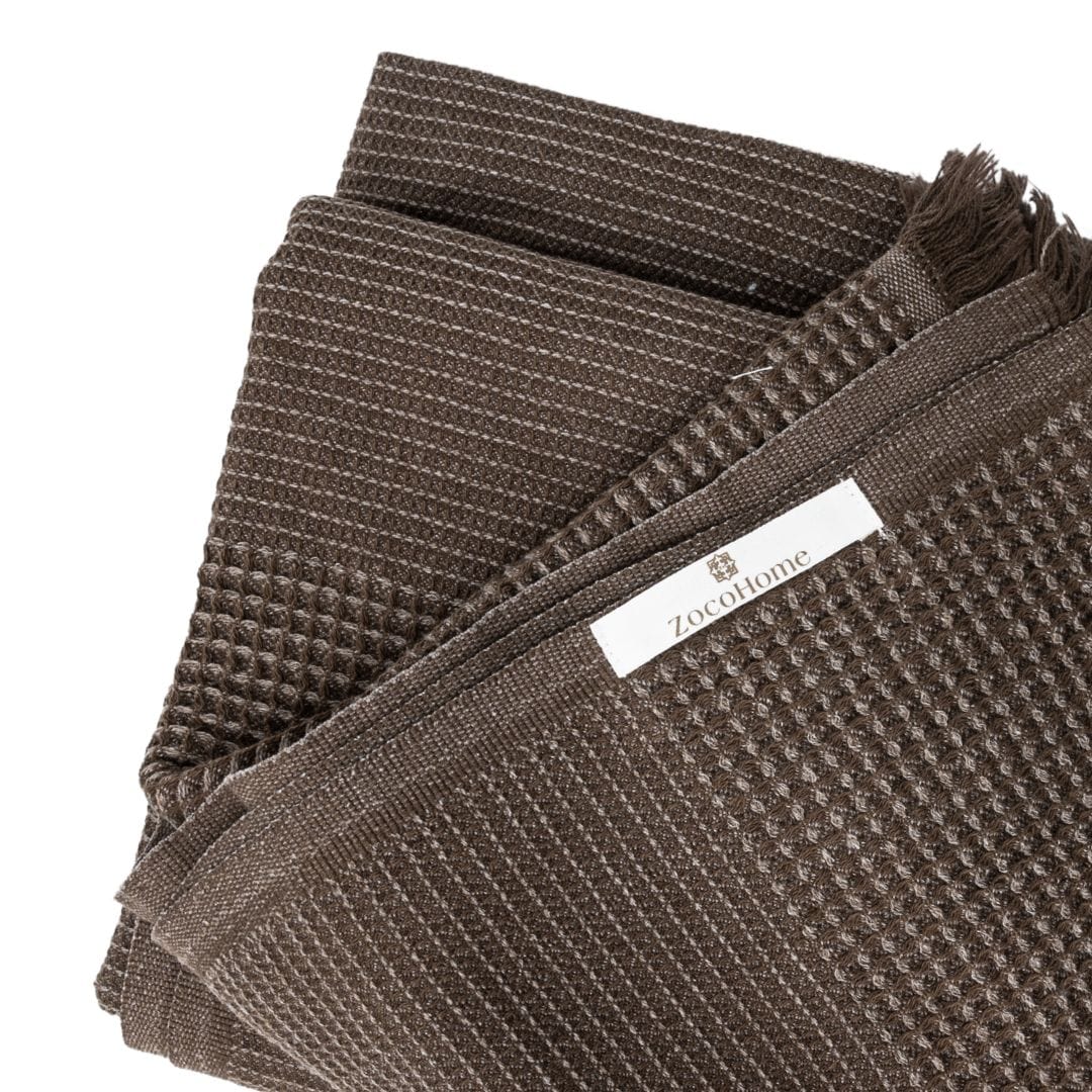 Zoco Home Decor/Textile Recycled Cotton Towel | Brown | 80x180cm