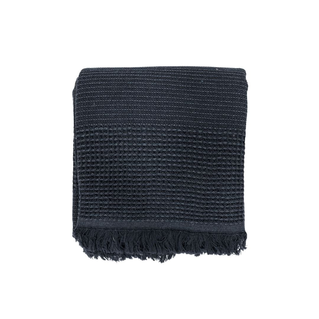 Zoco Home Decor/Textile Recycled Cotton Towel | Stonewashed Black | 80x180 cm