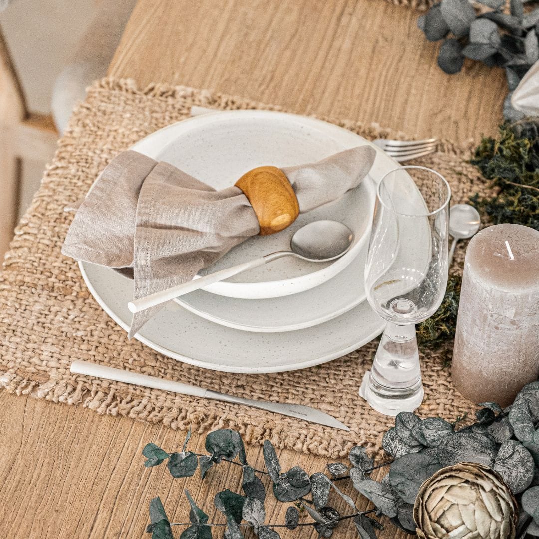 Zoco Home Decor/Kitchen Recycled Resin Fiber Cutlery Set | Ivory