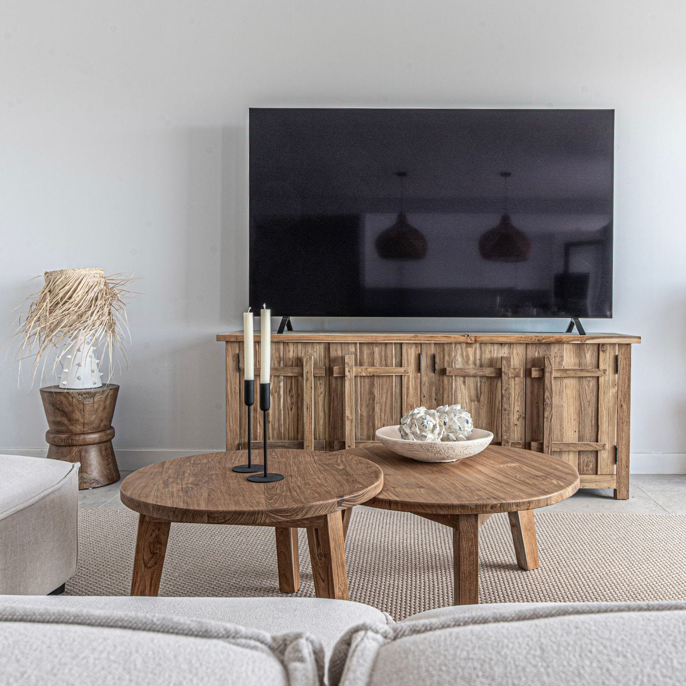 Zoco Home Furniture/Storage Recycled Teak Cabinet | 185x45x72cm