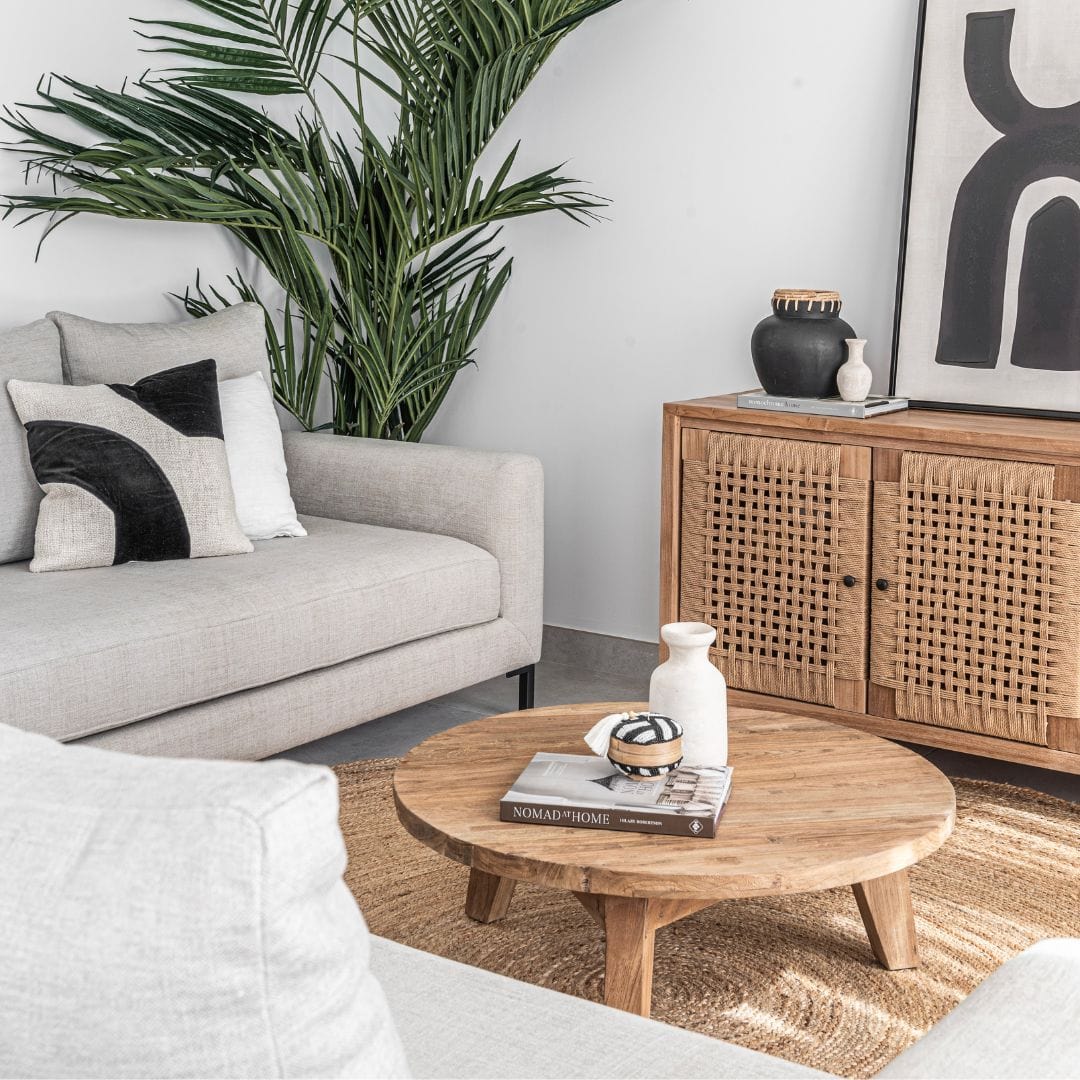 Zoco Home Furniture/Table/Coffee Recycled Teak Coffee Table | 80x31cm