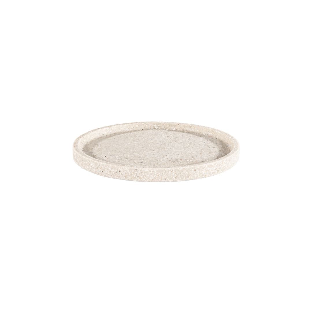 Zoco Home Decor/Kitchen Resin Round Plate | Sand | 21.5cm