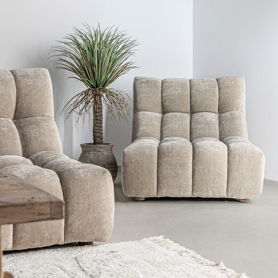 Zoco Home Furniture/Sofa Riviera Single Sofa | 89x105x77cm