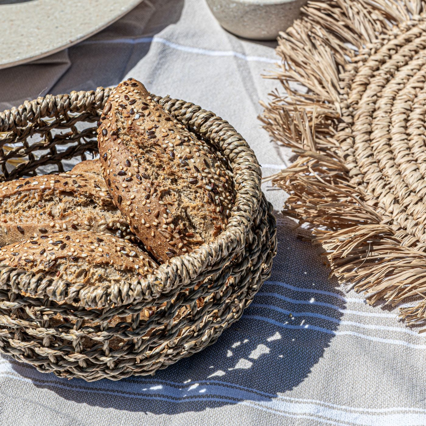 Zoco Home Decor/Accessories Round Seagrass Basket