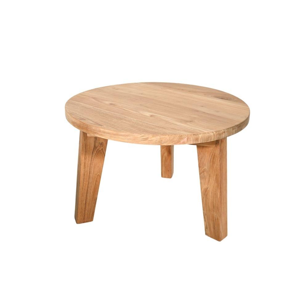Zoco Home Furniture/Table Round Teak Coffee Table | 65cm