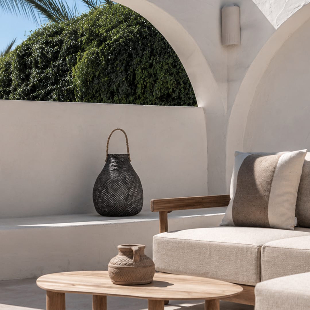 Zoco Home Linterna Sage | Negro
