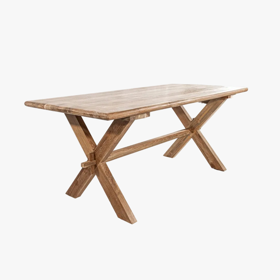 Zoco Home - Tavolo da pranzo Sahara in teak riciclato
