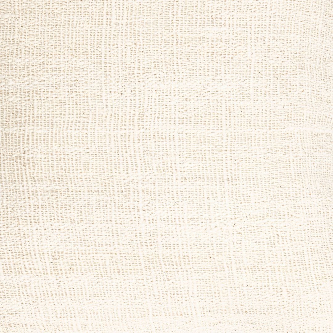 Zoco Home Funda de cojín de algodón Soraya lisa | Blanco roto | 50 x 50 cm