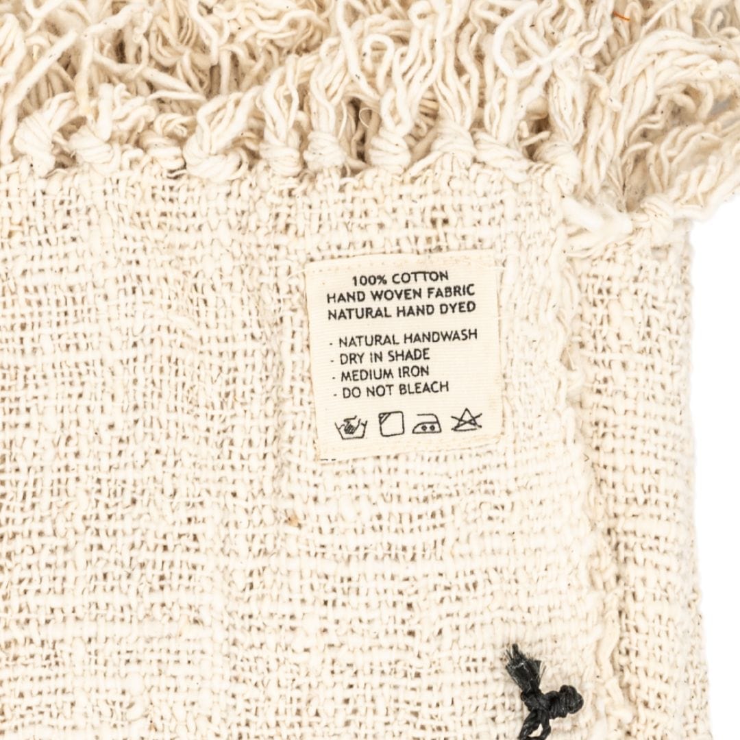 Zoco Home Decor/Textile Soraya Cotton Throw Zigzag | Off-White | 235x130cm