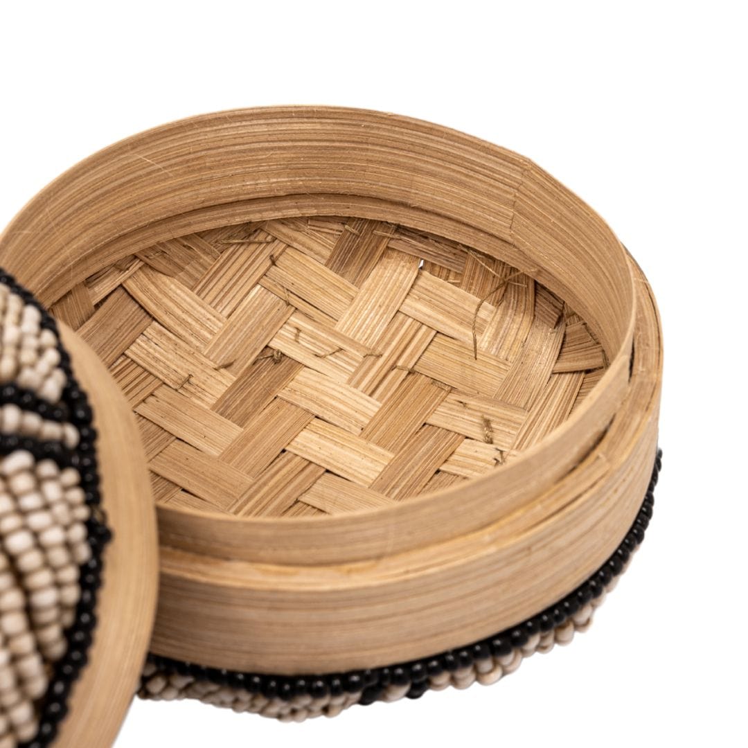 Zoco Home Decor/Accessories Suri Jewelry Beaded Basket | Beige