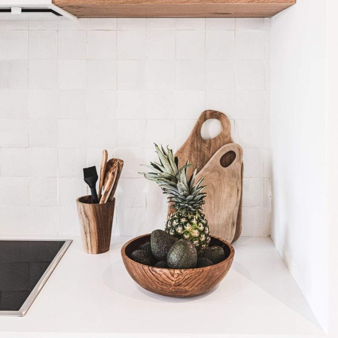 Zoco Home Decor/Kitchen Teak Cutting Board | Abstract | 30cm