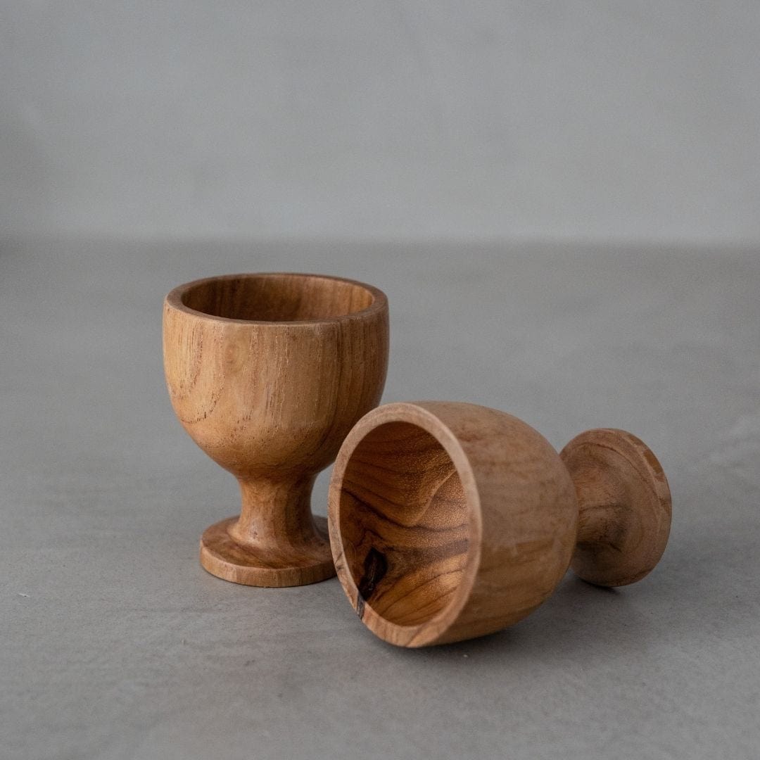 Zoco Home Decor/Kitchen Teak Egg Cup | Natural