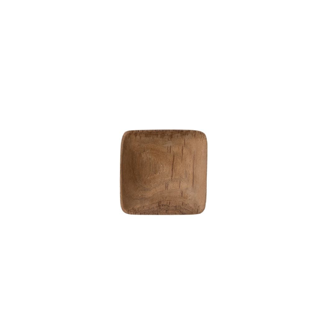 Zoco Home Decor/Kitchen Teak Sauce Dish | 6x6cm