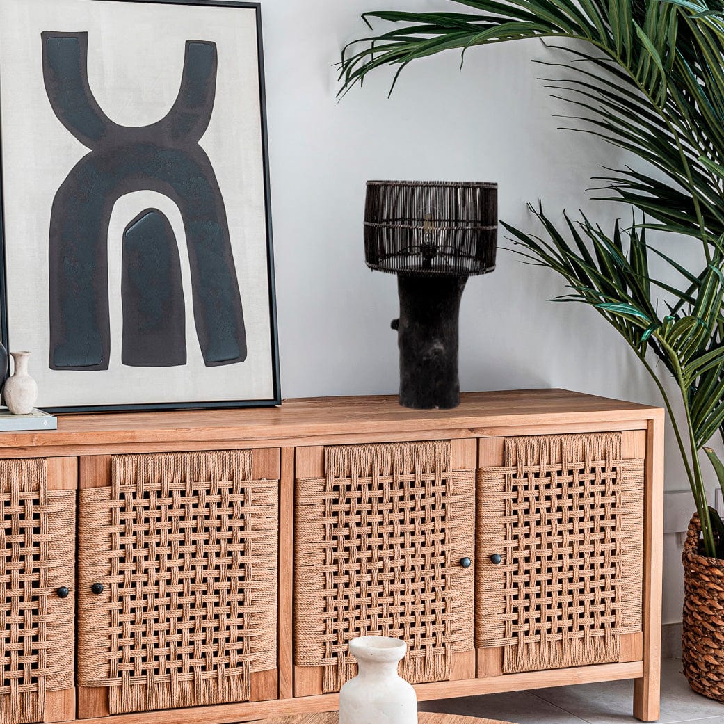 Zoco Home Decor/Lighting Timber Table Lamp | Black