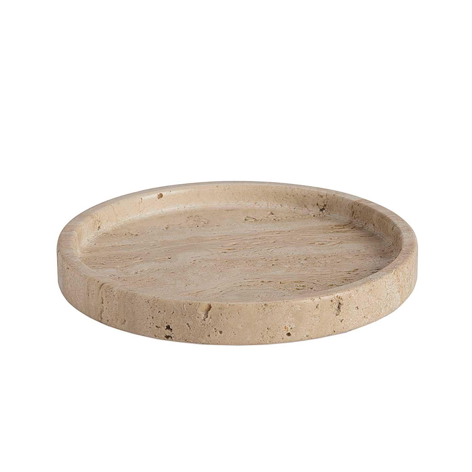 Zoco Home Decor/Accessories Travertine Round Tray | 20x2.5cm