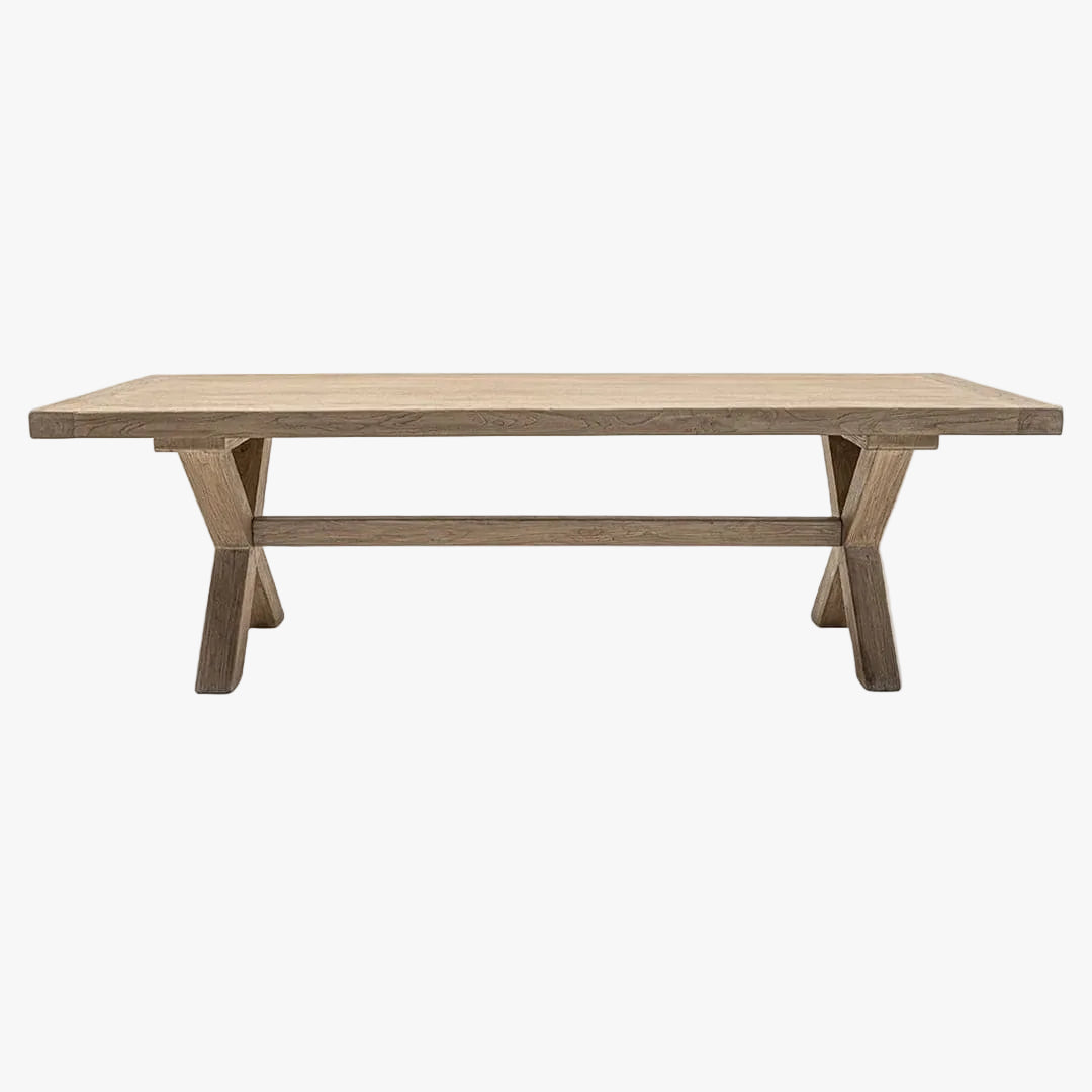 Zoco Home mesa mesa de comedor Vega mesa Patas cruzadas