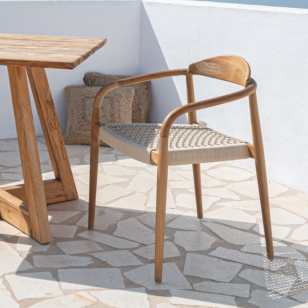 Zoco Home Outdoor/Chair/Dining Ventura Outdoor Dining Chair | Sand 55x47x77cm