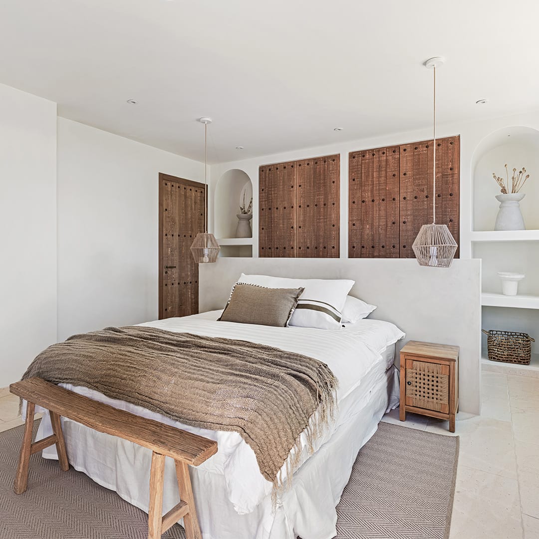Zoco Home Banco vintage de madera de olmo