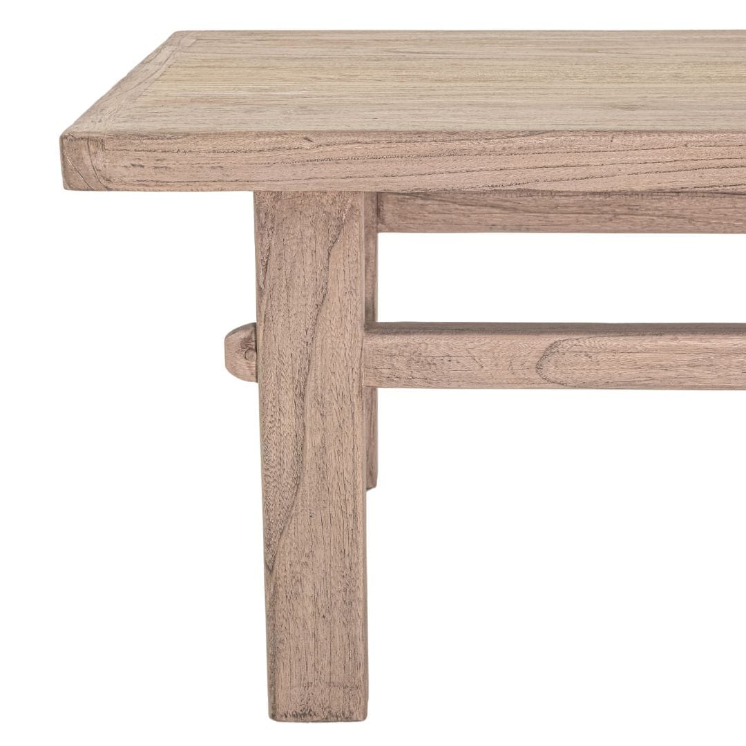 Zoco Home Furniture/Table/Coffee Vintage Elm Wood Coffee Table