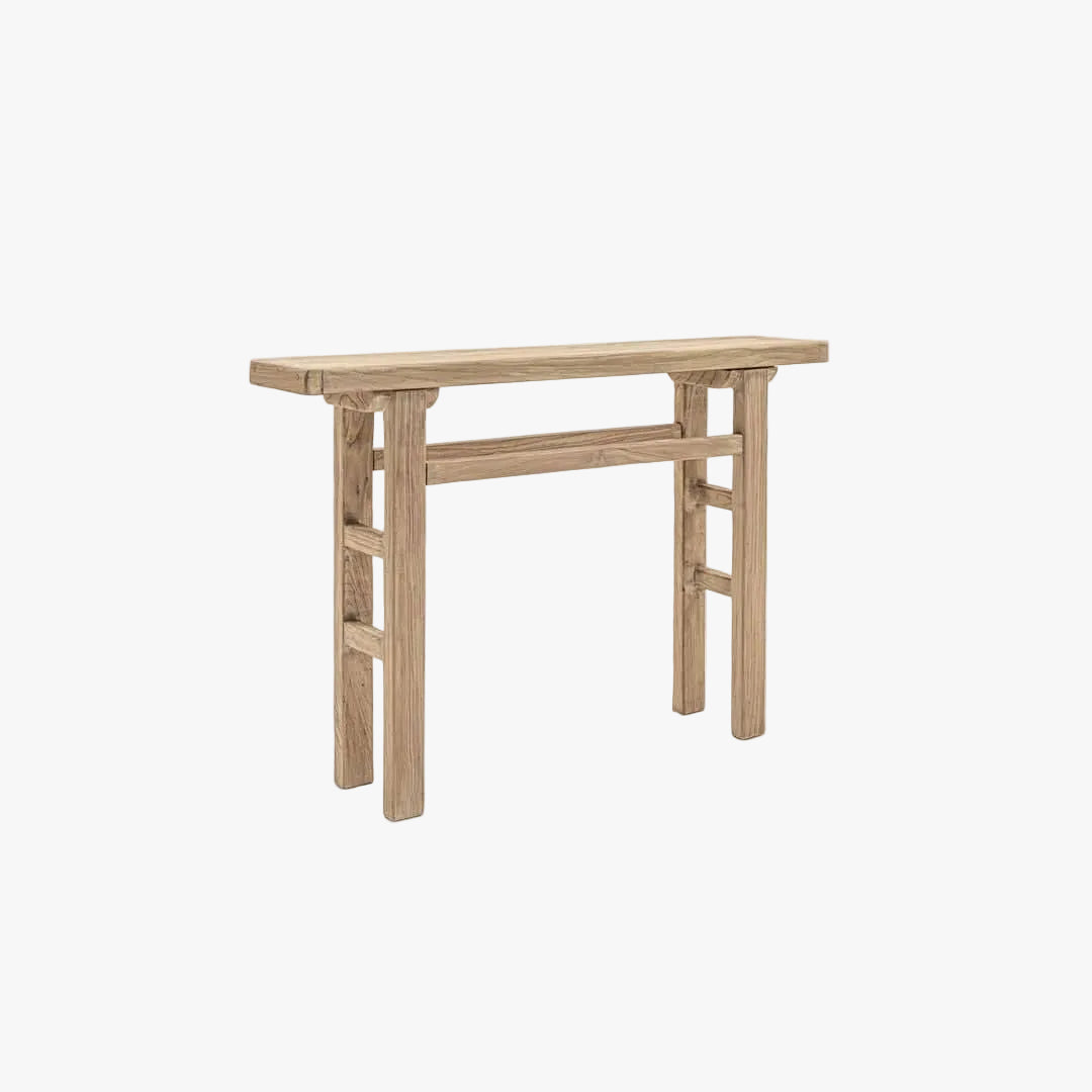 Zoco Home mesamesa de madera de olmo vintage