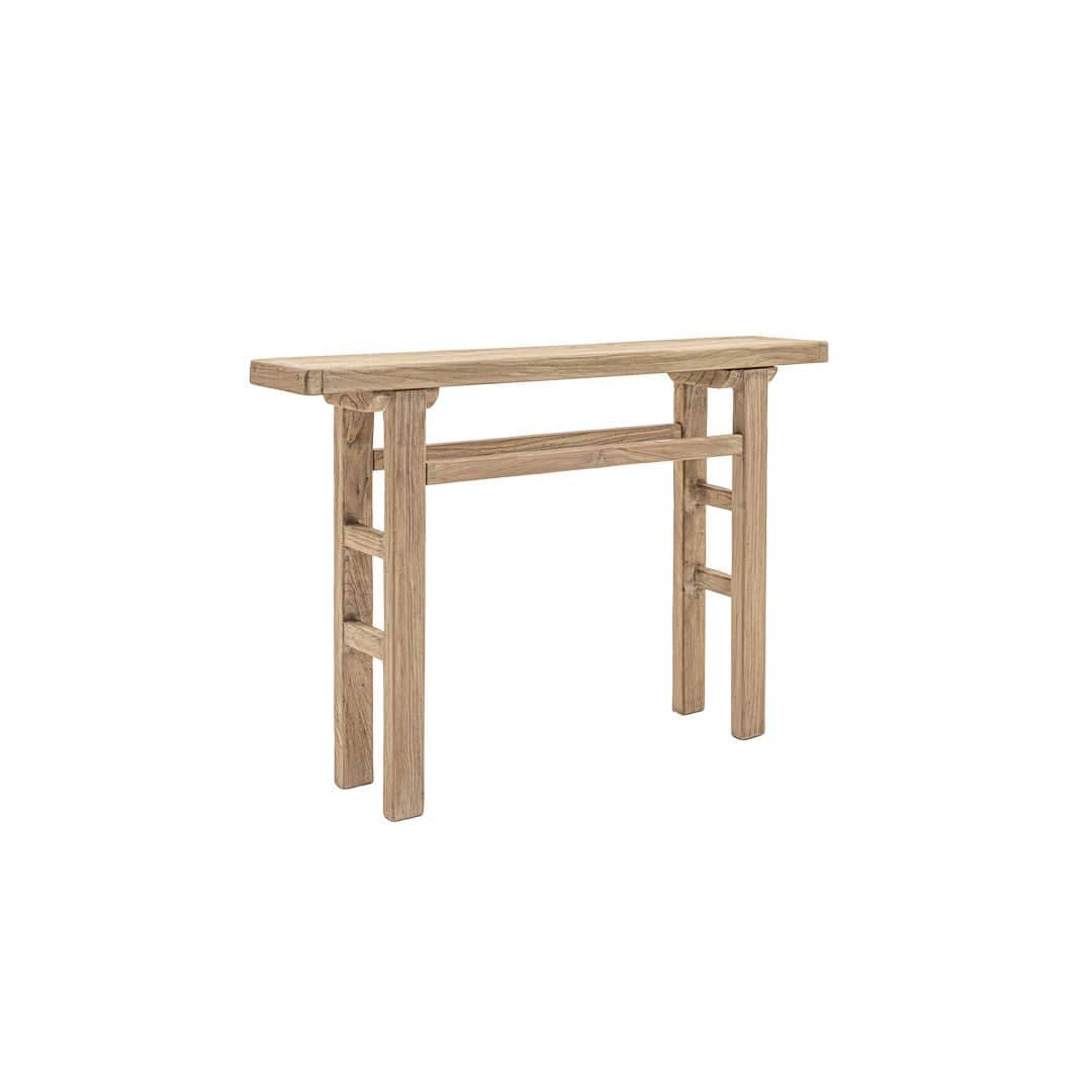 Zoco Home Furniture/Table/Console Vintage Elm Wood Console Table