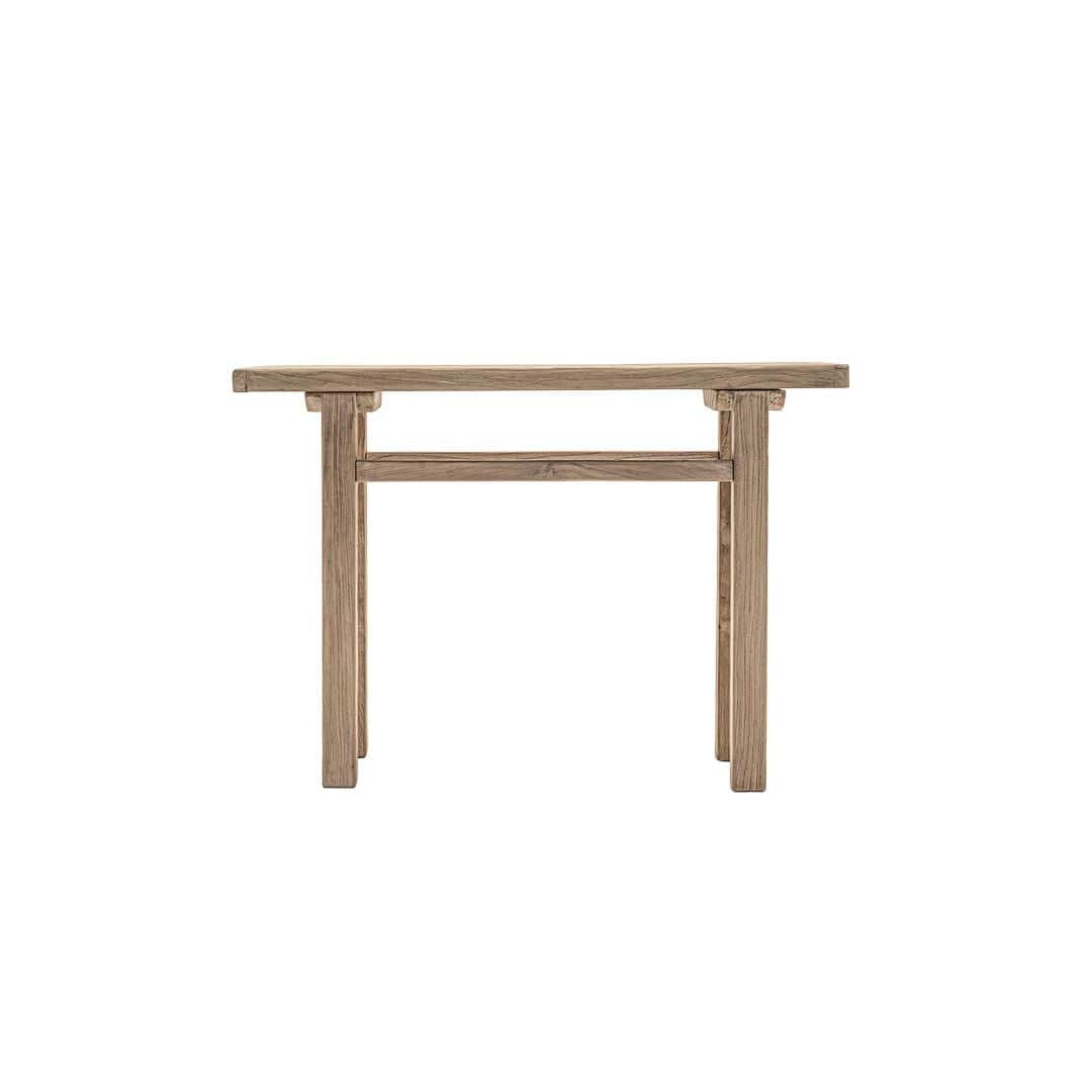 Zoco Home Furniture/Table/Console Vintage Elm Wood Console Table