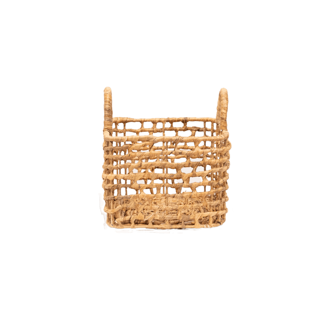 Zoco Home Decor/Accessories Water Hyacinth Square Basket | S