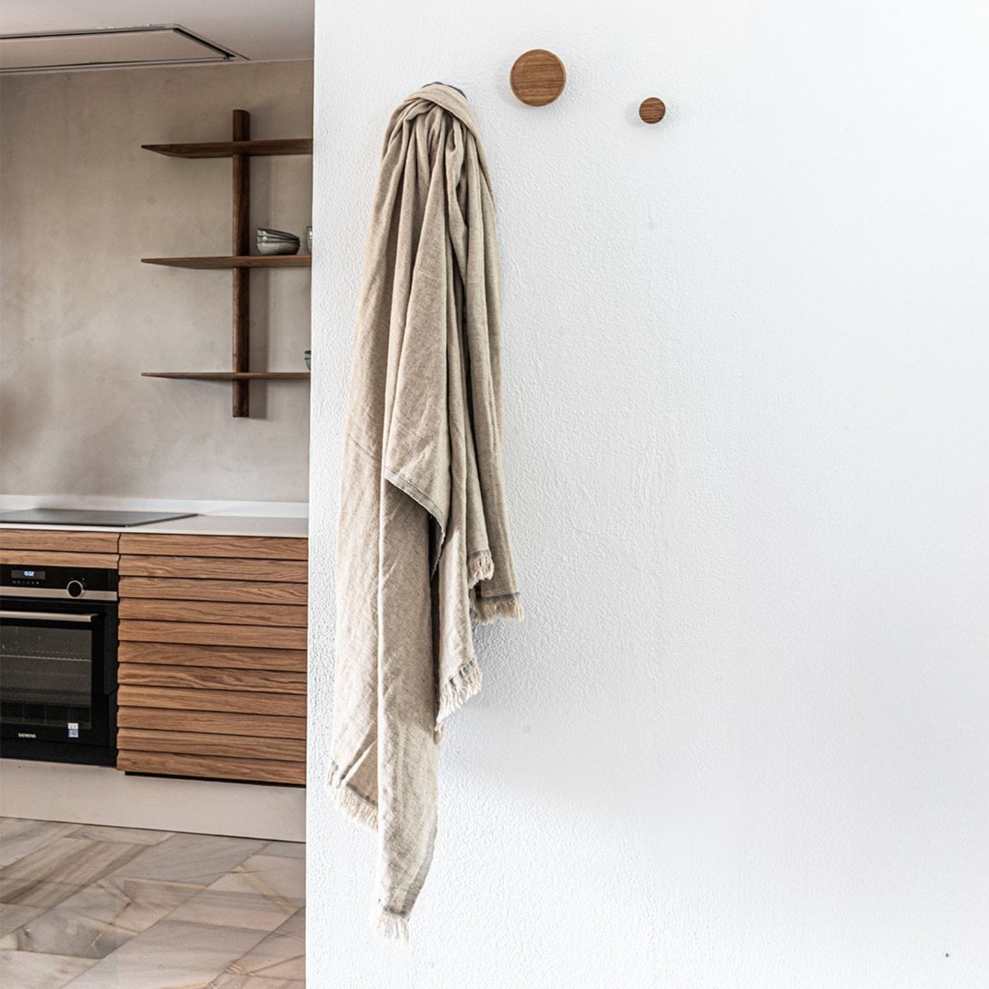 Zoco Home Decor/Accessories Wood Button Wall Hanger | set of 3