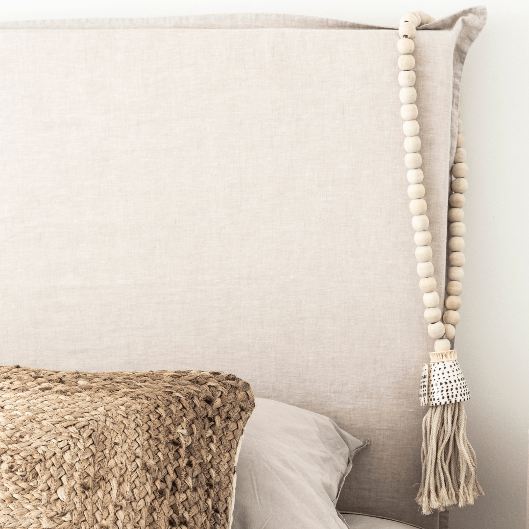 Zoco Home Decor/Accessories Wooden Bead Necklace | White 58cm