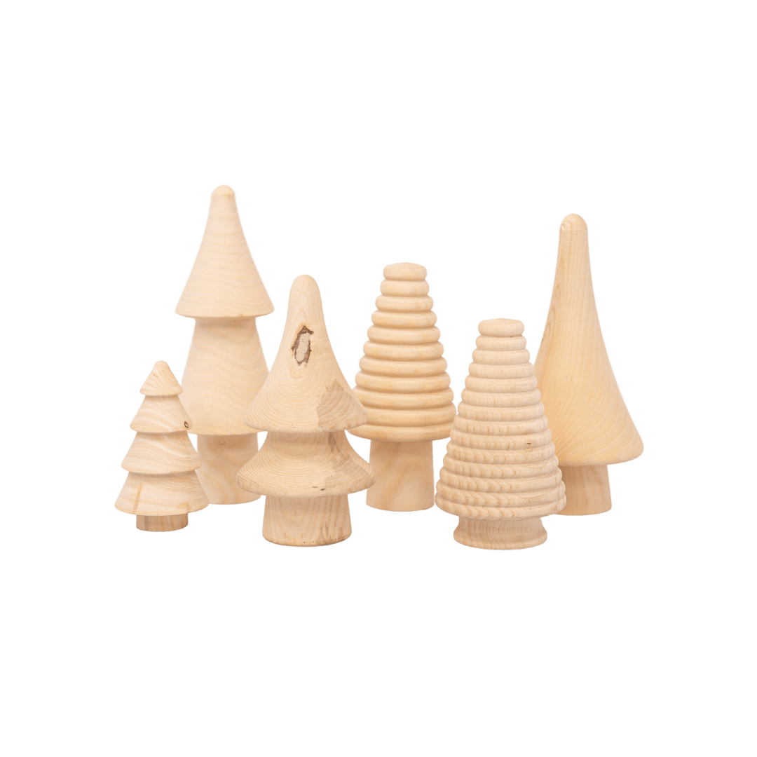 Zoco Home Wooden Christmas Tree Set