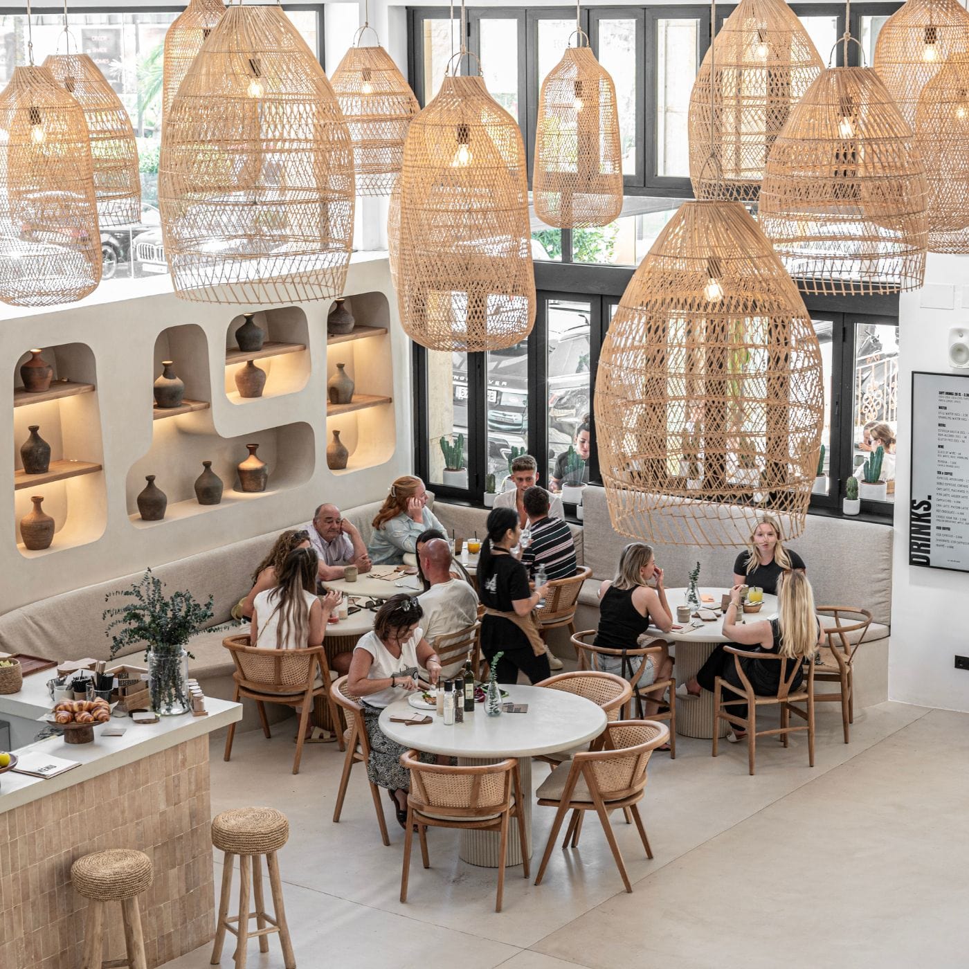 Zoco Café banner showcasing the cozy Mediterranean-inspired atmosphere and design