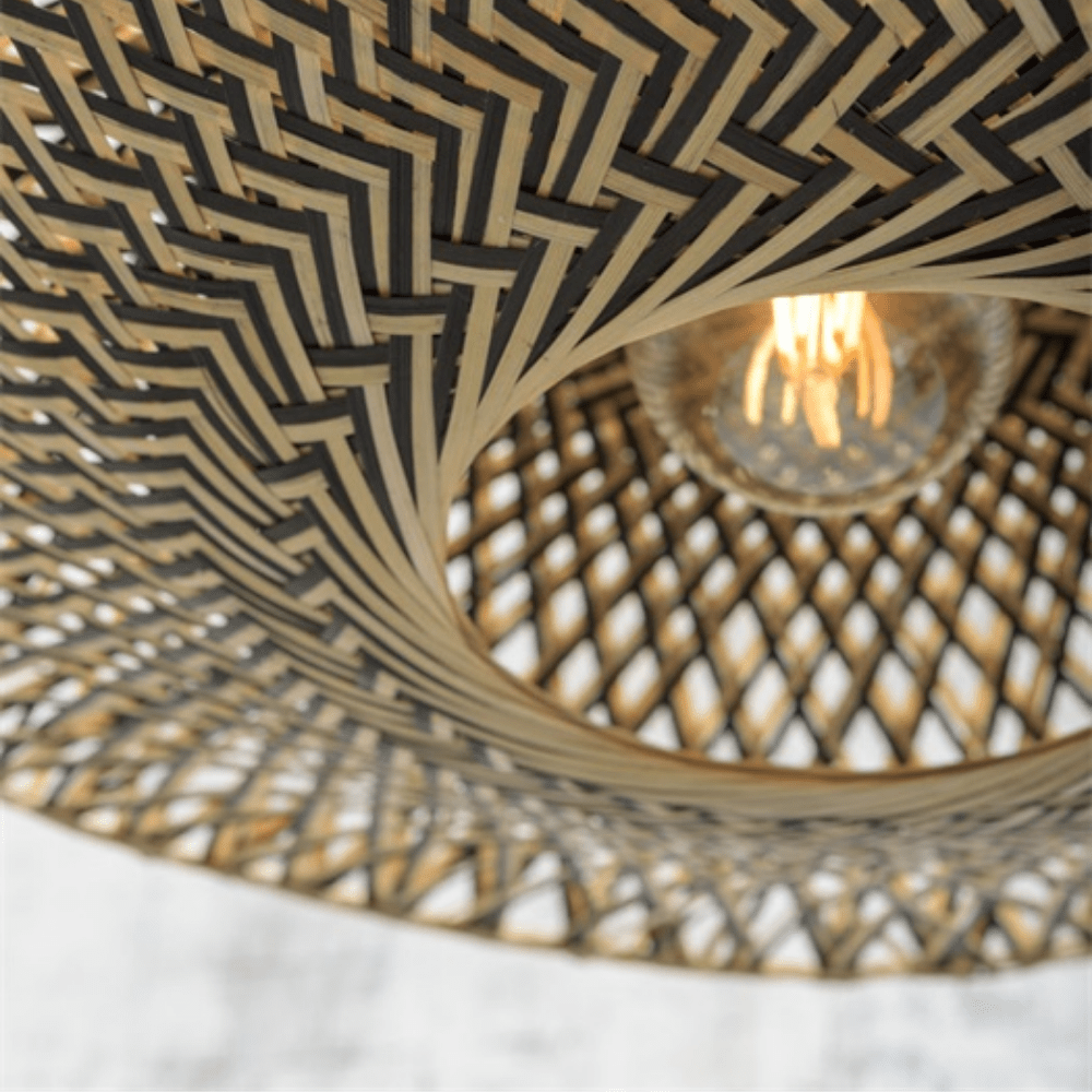 Zoco Home Furnitures Bamboo ceiling lamp | Natural/Black