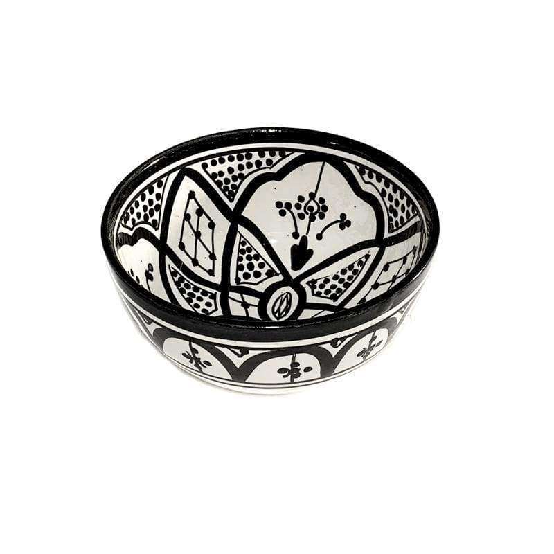 Ceramic Bowl | Black & White | 15cm - Zoco Home 