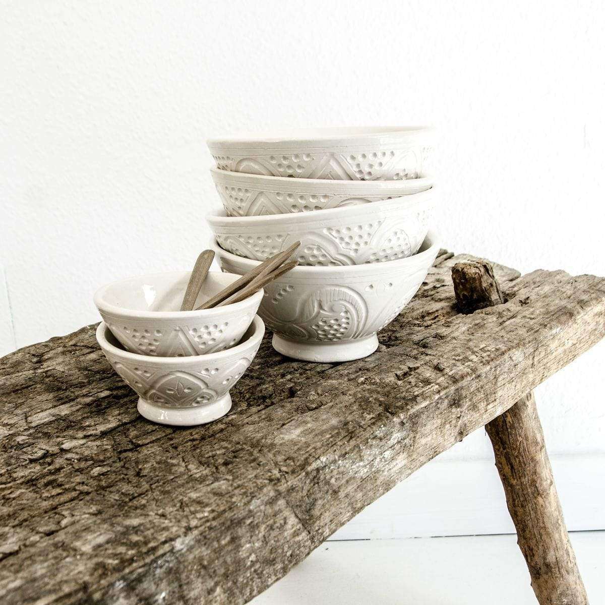 Ceramic bowl, white,16cm - Zoco Home