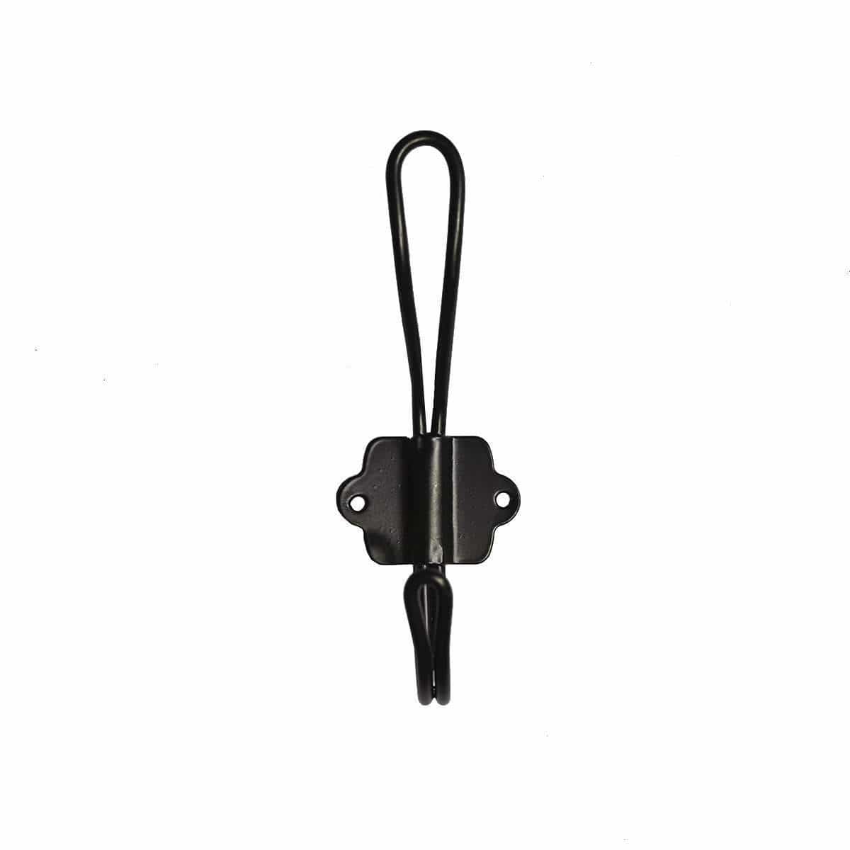 Metal Wall Hook Black 12x4x4cm Zoco Home