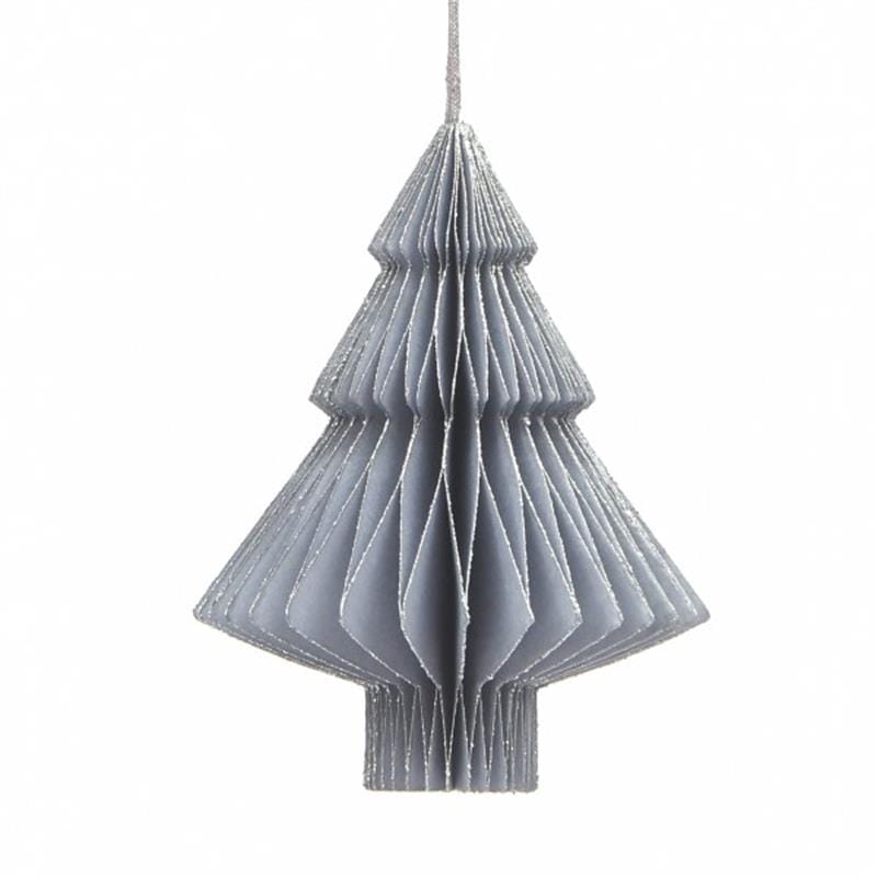 Zoco Home wall deco Honeycombe Christmas Tree | Silver 12.5cm