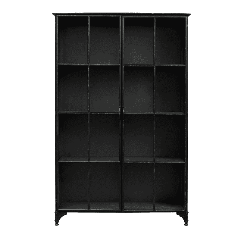 Zoco Home Furnitures Iron Cabinet 120x185cm | Black